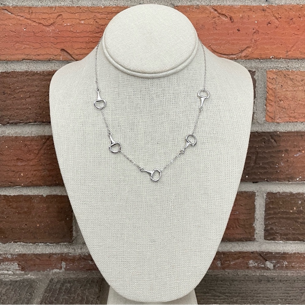 Spaced Half Snaffle Bit Necklace - Picture 2 of 3
